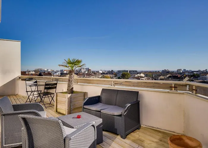 Le Rooftop - A 10min De Bordeaux Centre Apartment Talence